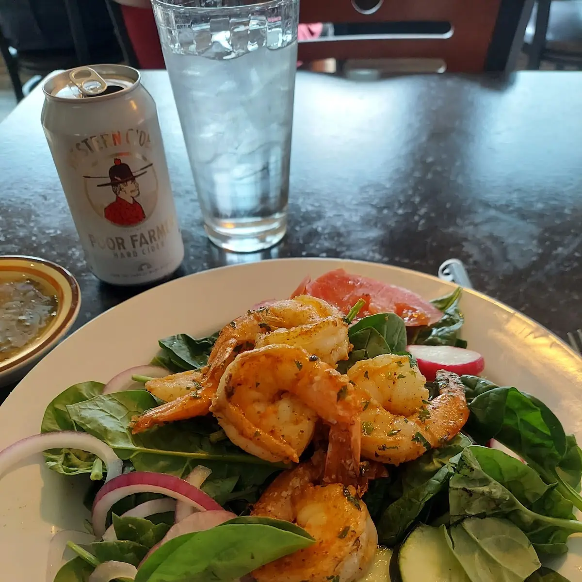 Spinach Salad w Shrimp