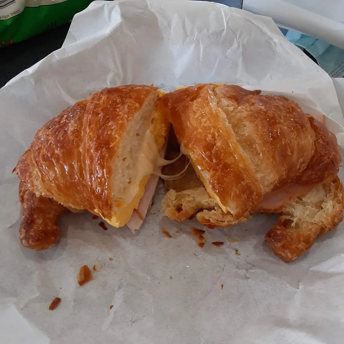 Bacon Egg Cheese and Croissant