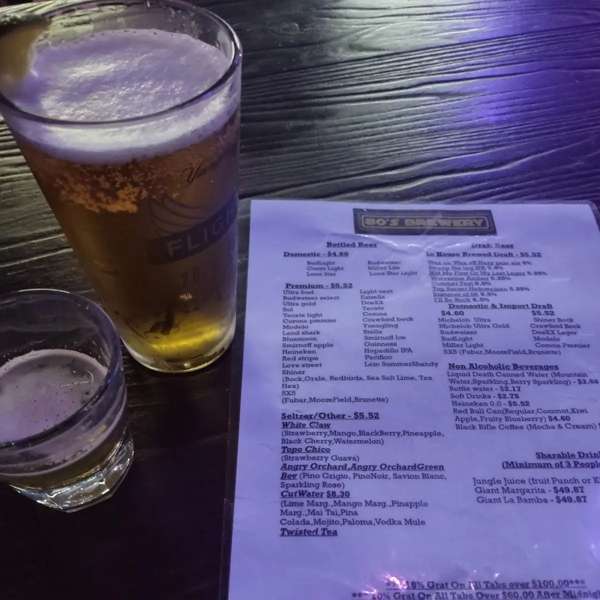 House Brew Draft & Modelo Especial