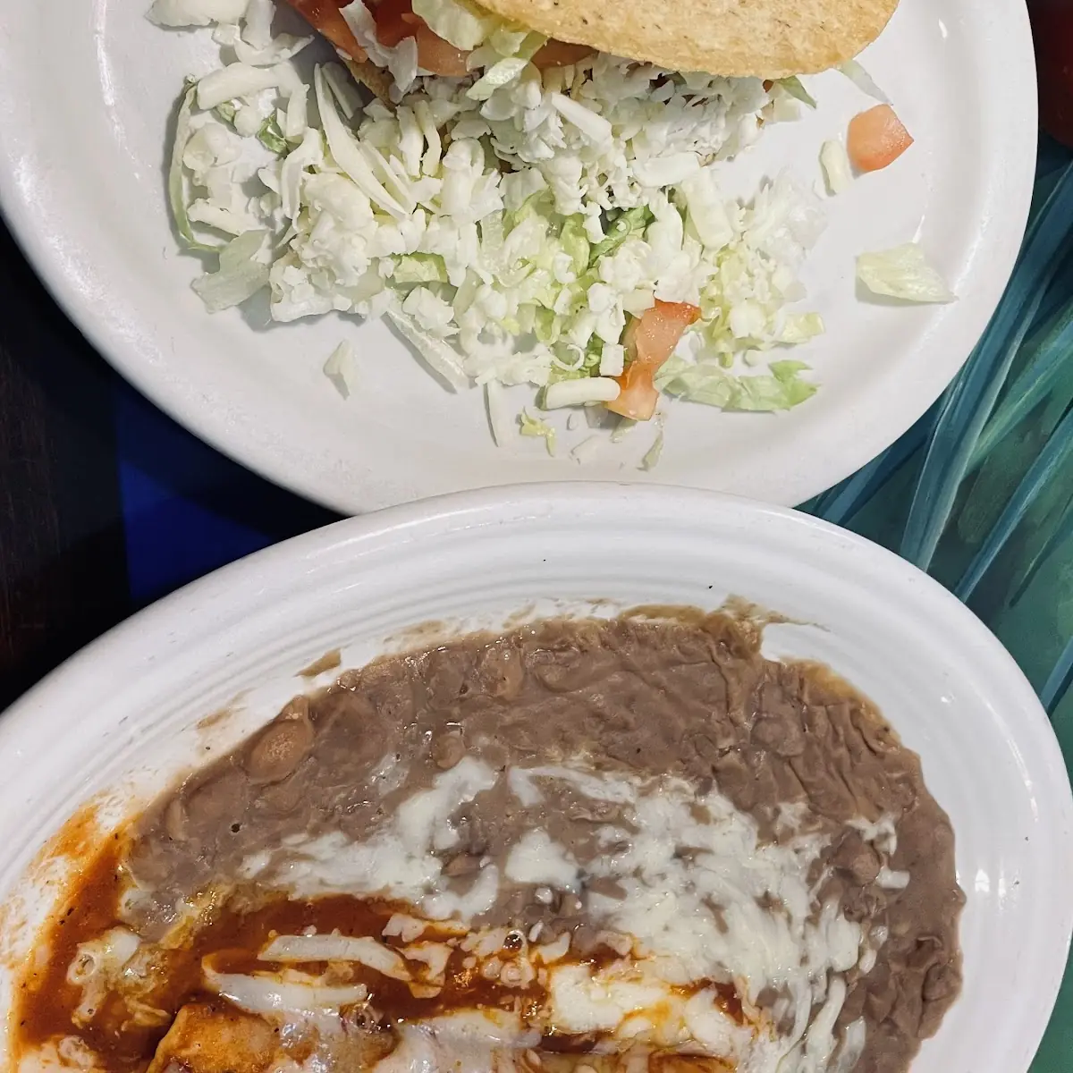 J-Cheese Quesadilla Rice and Beans