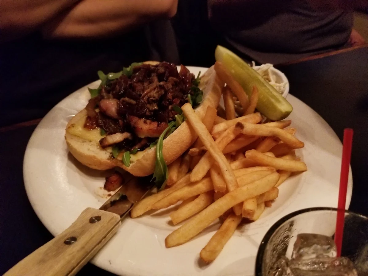 Blue Monkey Pulled Pork Sandwich