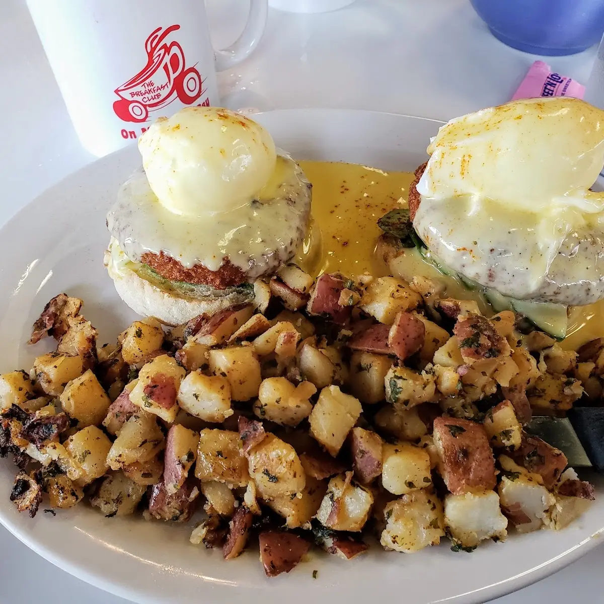 Eggs Benedict with Crab Cakes