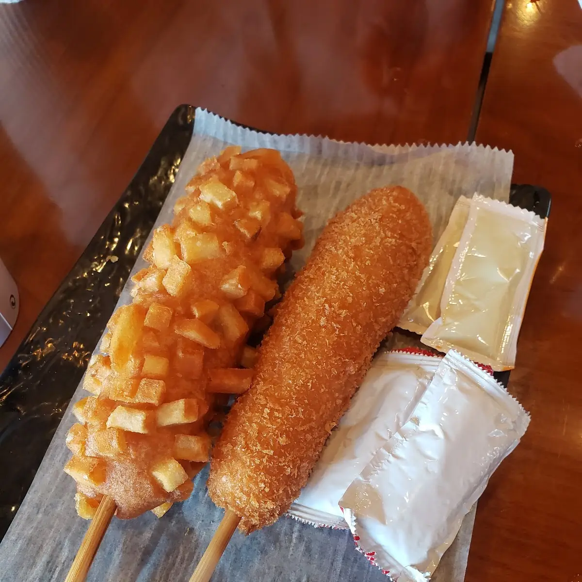 Potato and Regular Corn Dog