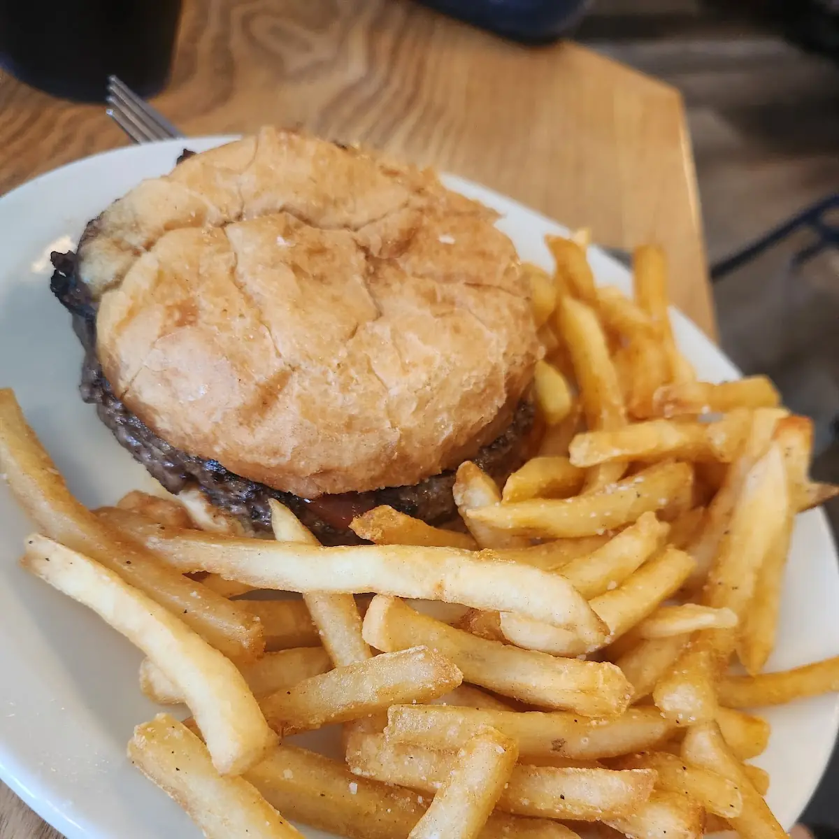 Classic Burger and Fries