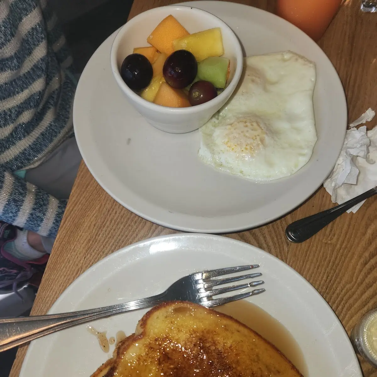 French Toast Eggs Fruit Cup