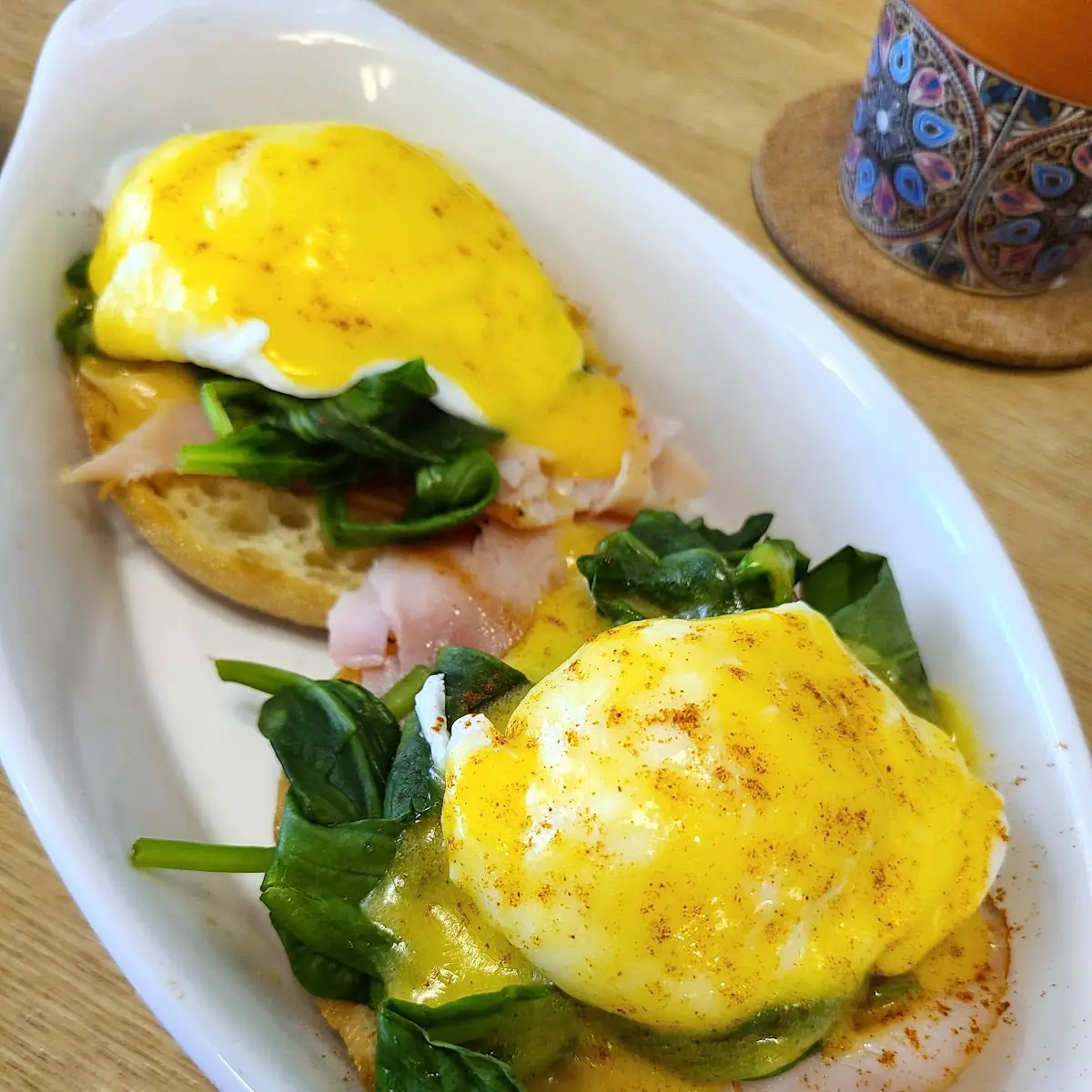 Turkey and Spinach Eggs Benedict