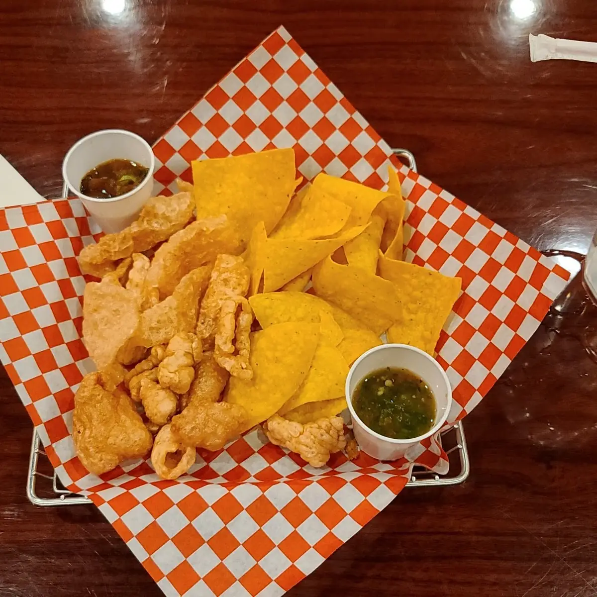 Chips & Chicharron with Hot Sauce