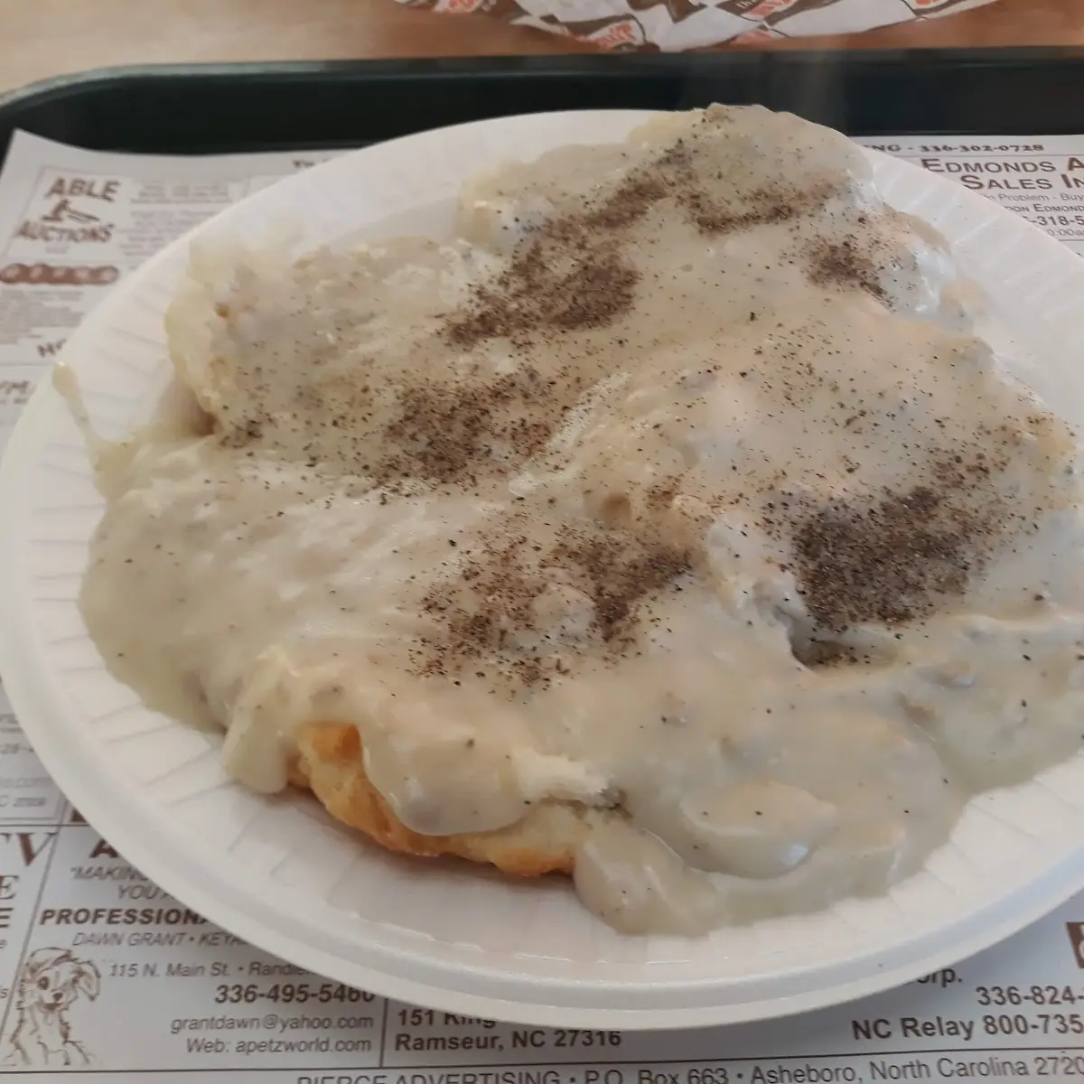Sausage Gravy and Biscuits