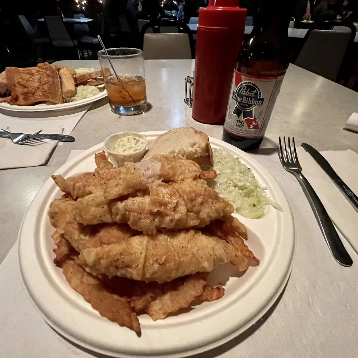 Fresh Pan-Fried Lake Perch Lightly Breaded