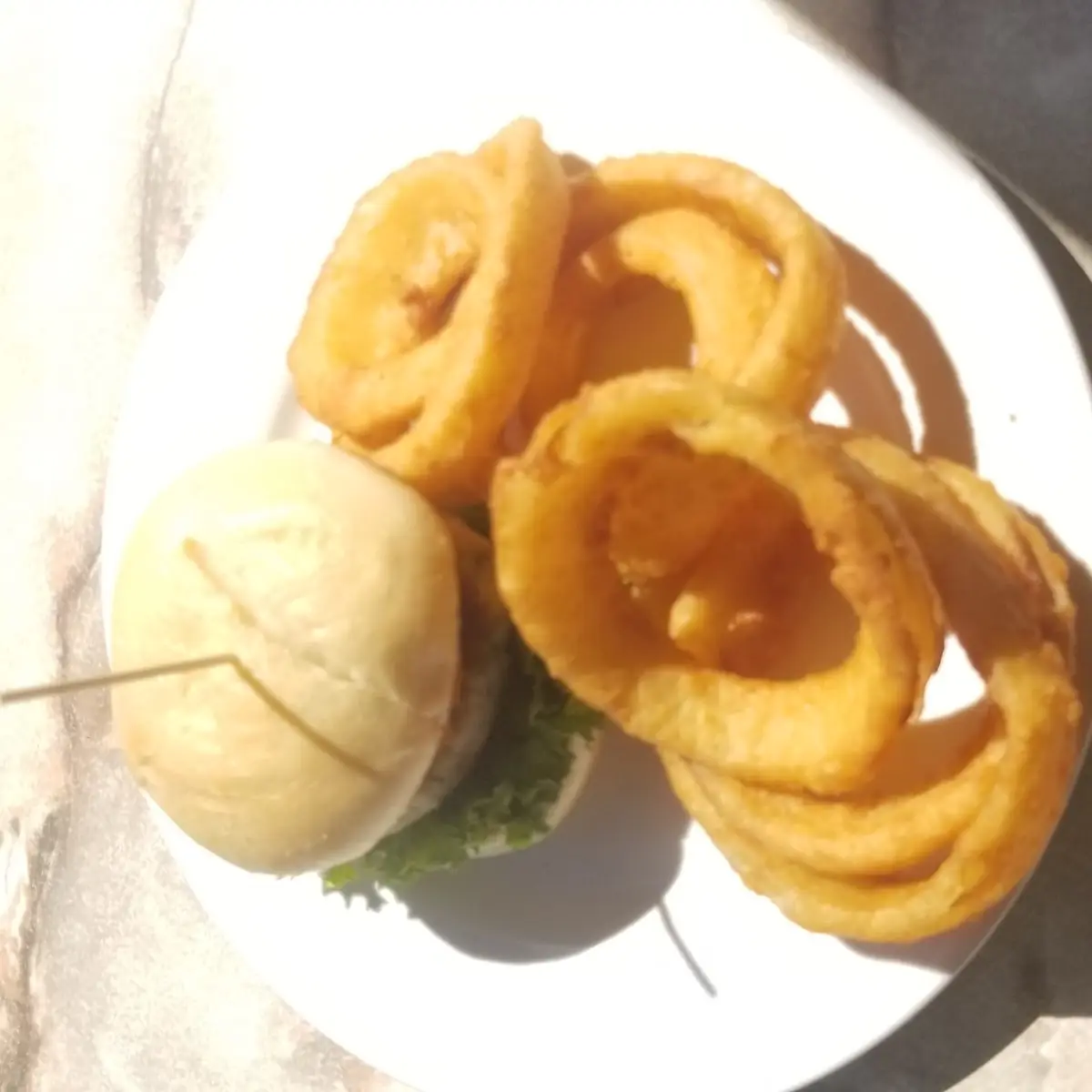 Crab Cake Sandwich Onion Rings