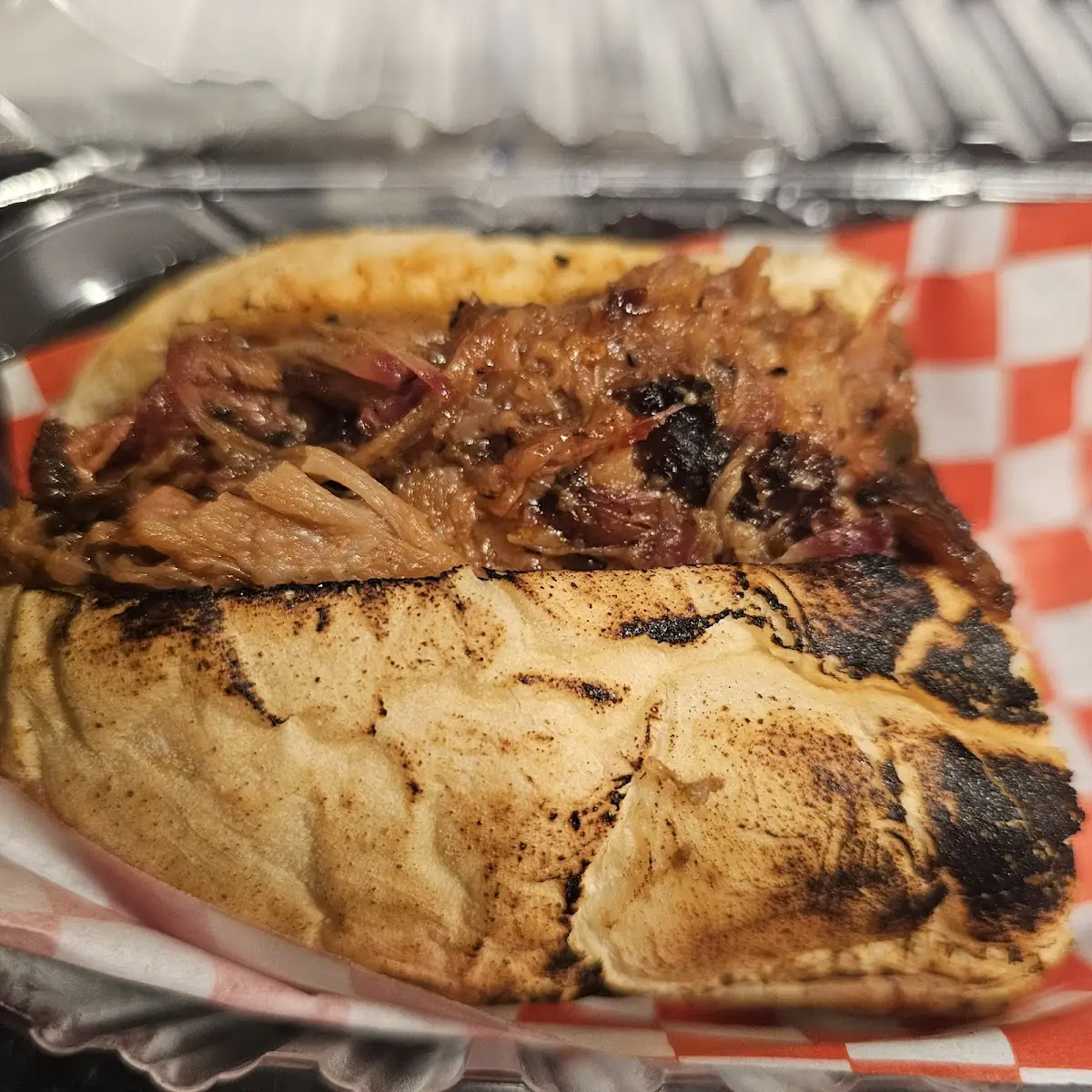 Spicy BBQ Pulled Pork Sandwich
