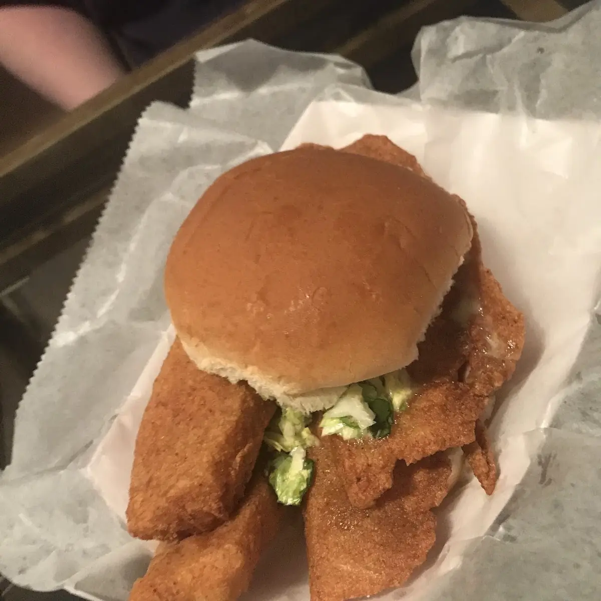 Flounder Fish Sandwich