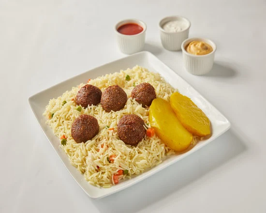 Falafel on the Rice, Pita Lite Shawarma