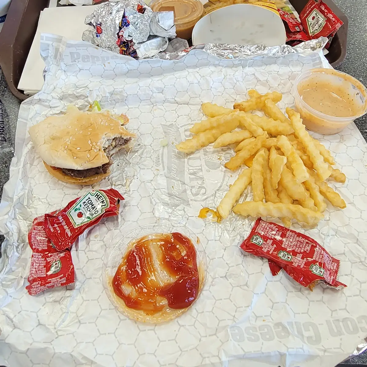 1 Combo Looks Like a Small Quarter Pounder Thier Larges Hamburgers Were Downsized