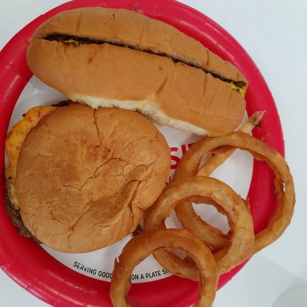 Pimento Cheese Chili Cheeseburger and Chili Dog