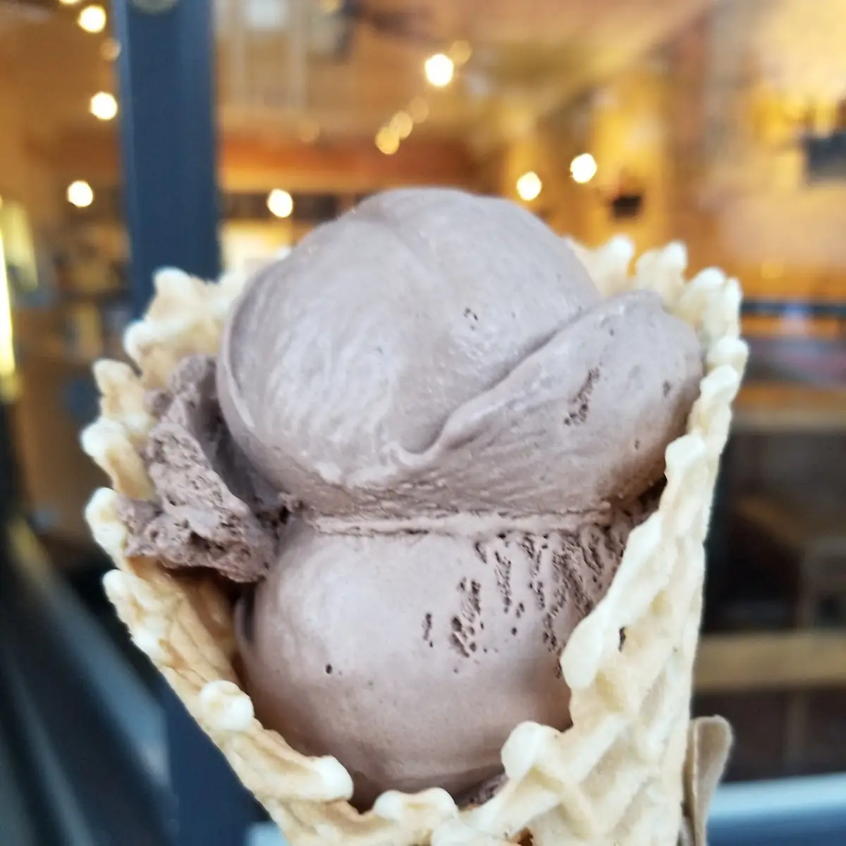 Chocolate Peanut Butter with Waffle Cone