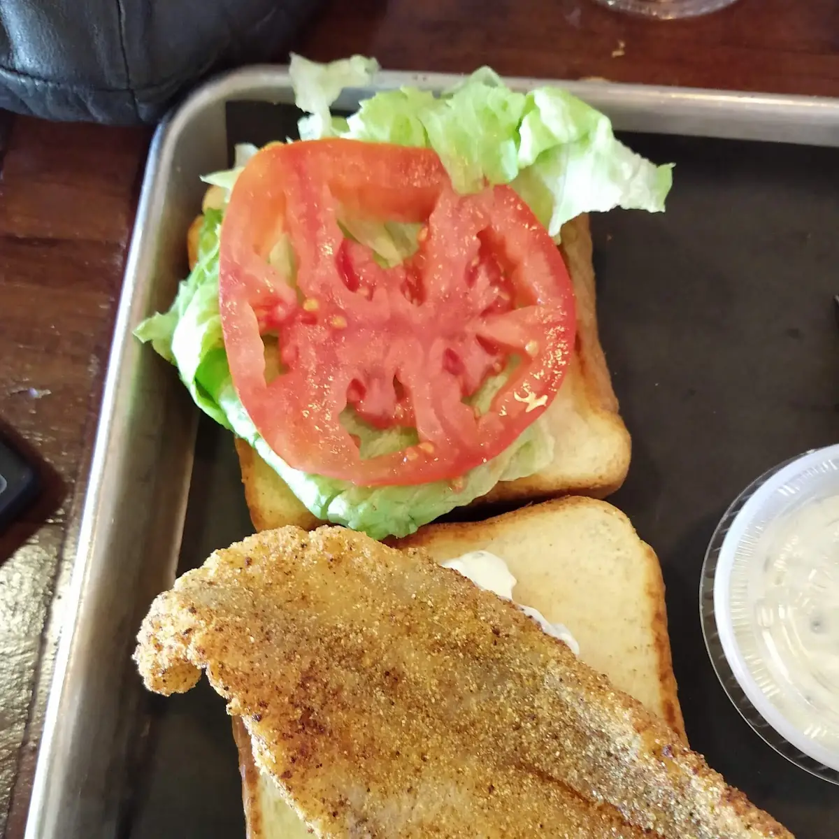 Catfish Sandwich on Texas Toast
