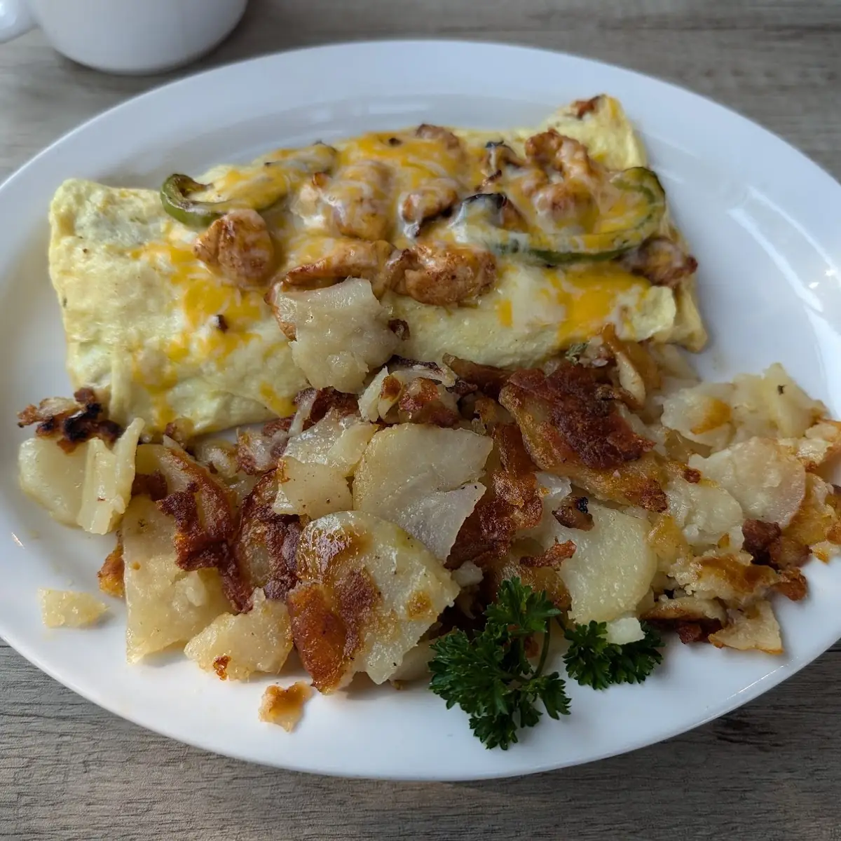 Chicken Fajita Omelette