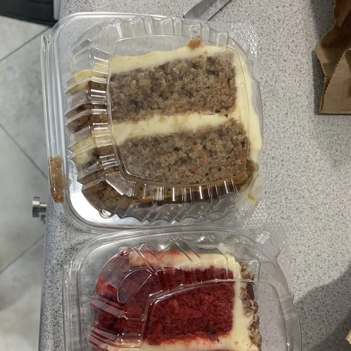 Carrot Cake and Red Velvet Cake