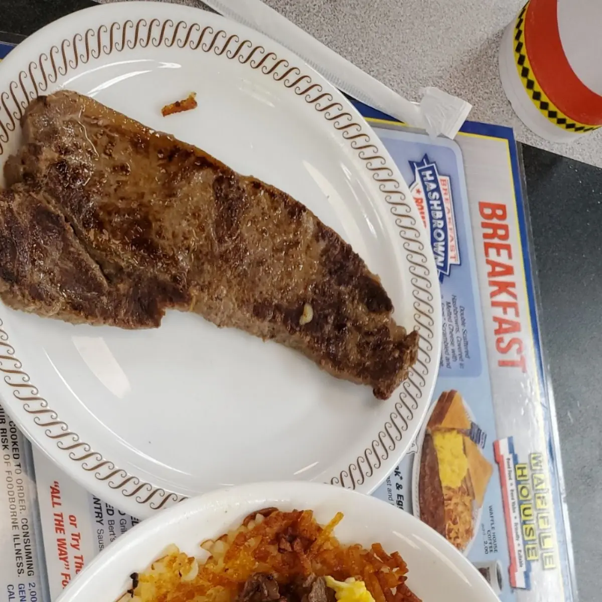 Steak and Egg Hash Brown Bowl