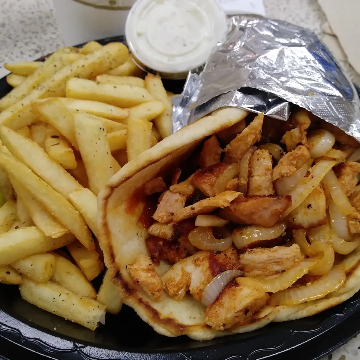 BBQ Chicken Gyro Plate