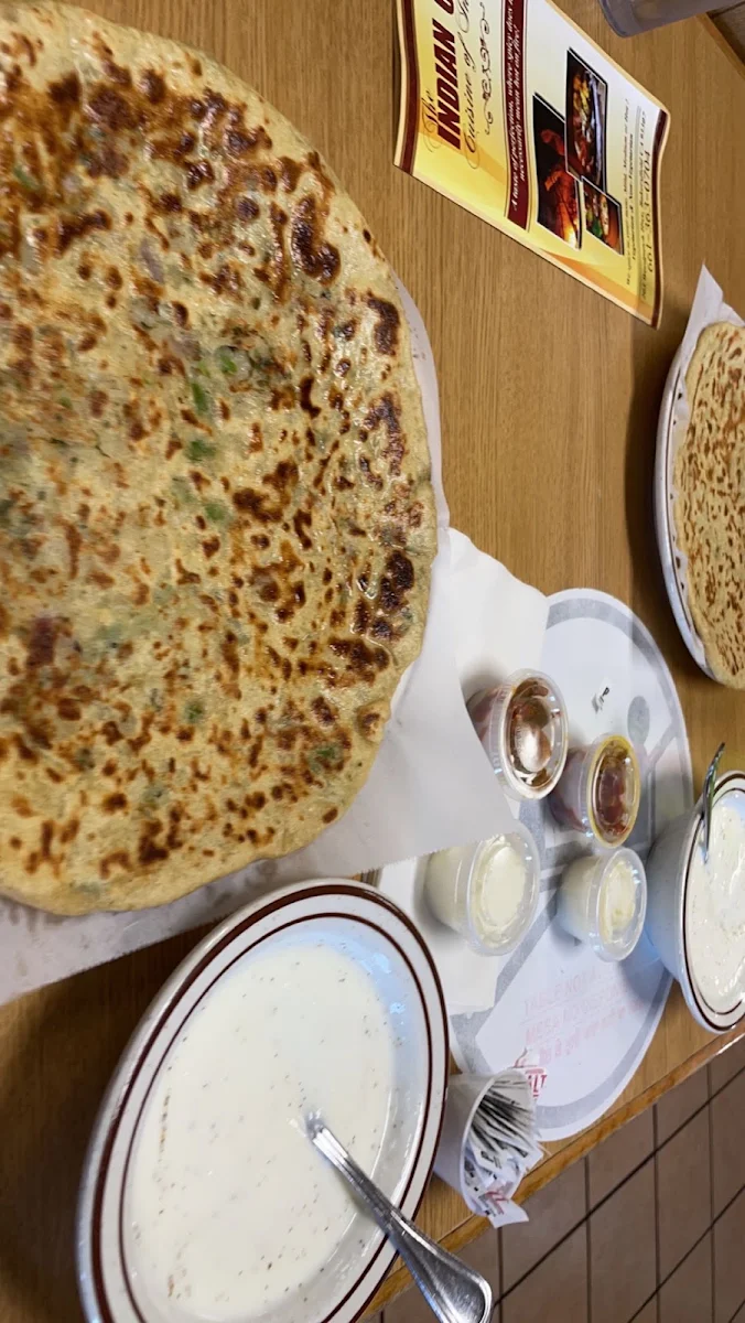 Aloo Paratha with Yogurt