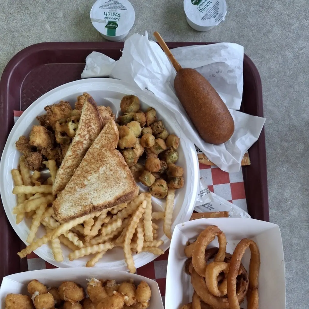 Cheese Curds Fried Okra Kitty’S Bite Size Chicken
