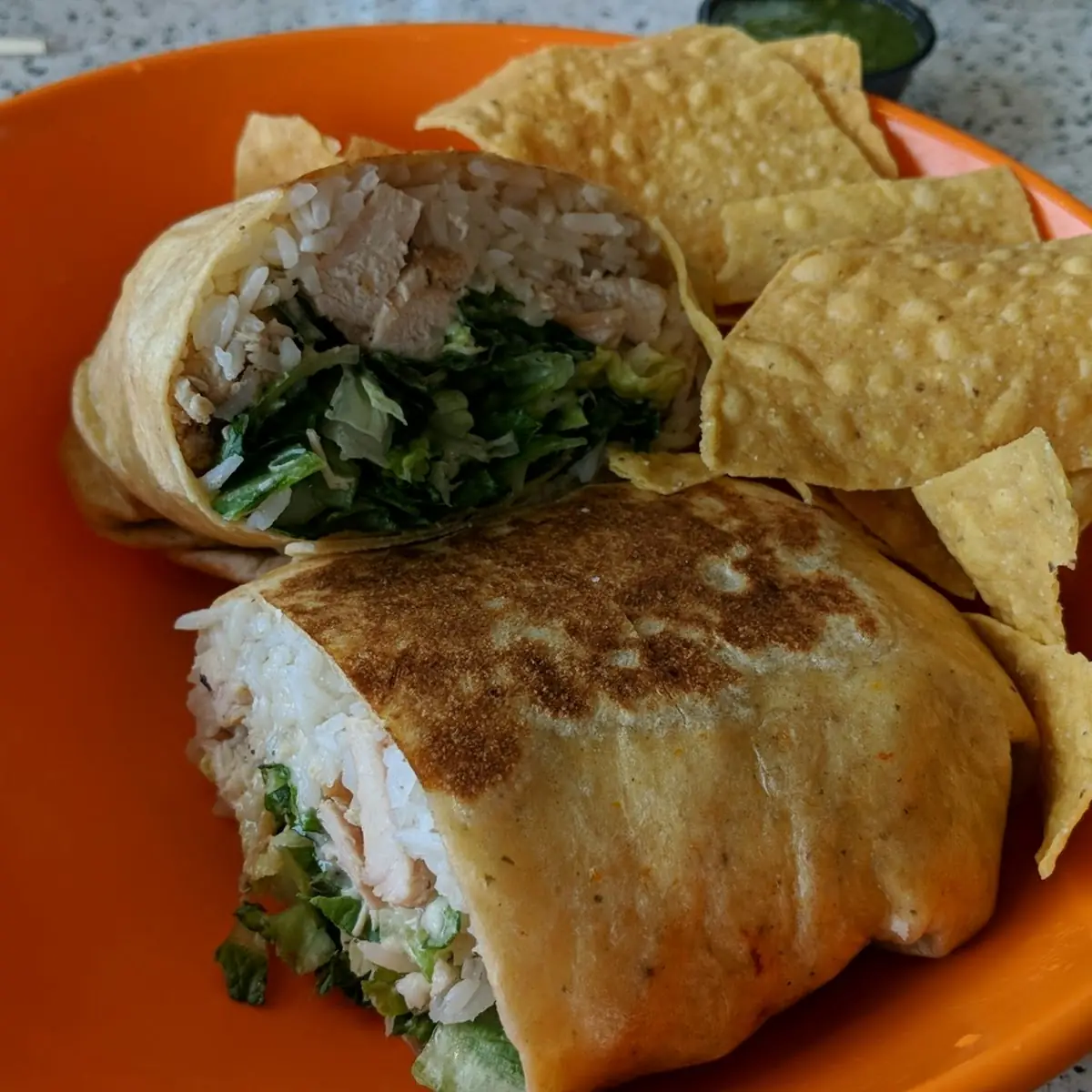 Black Bean and Green Chile Egg Roll