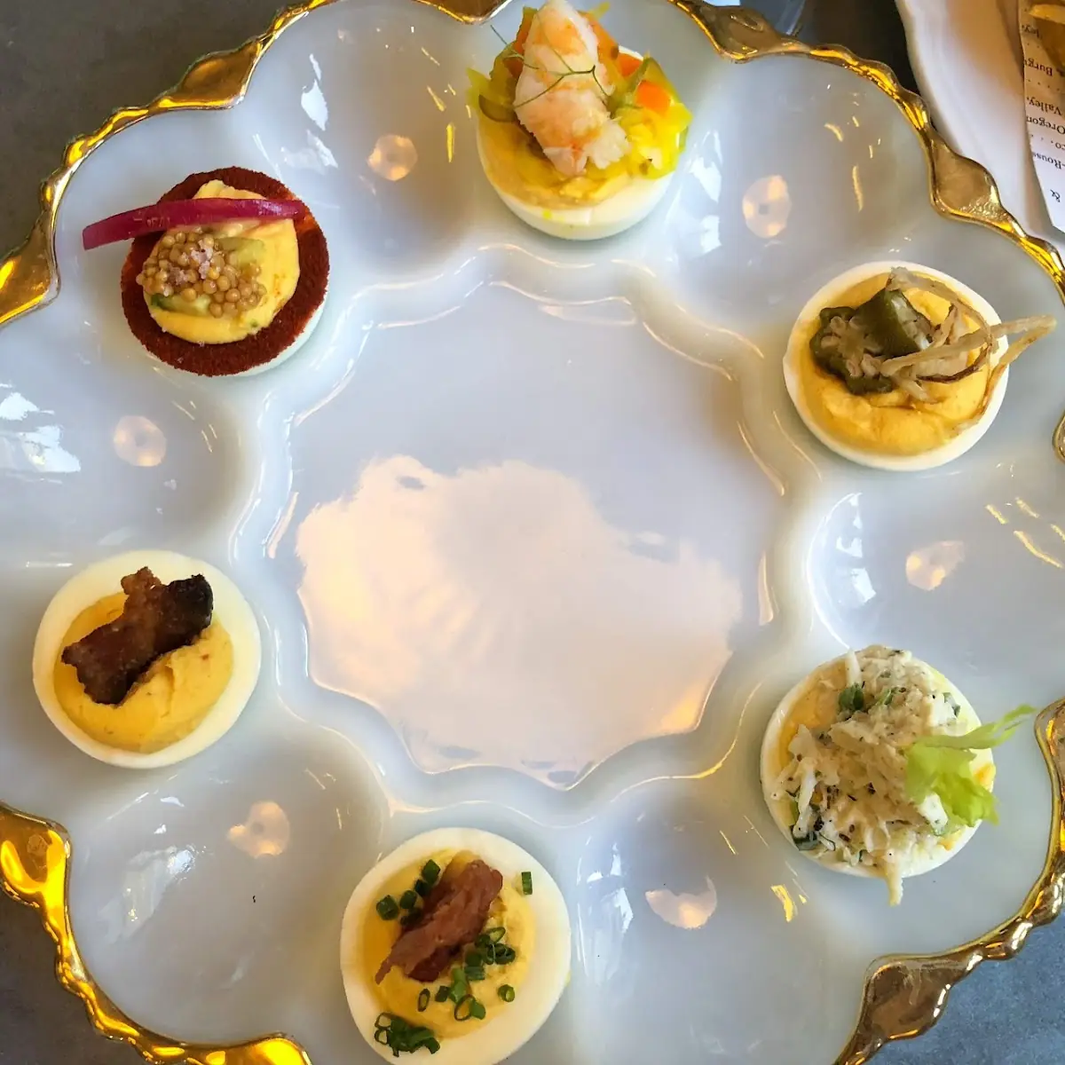Assorted Deviled Eggs Platter