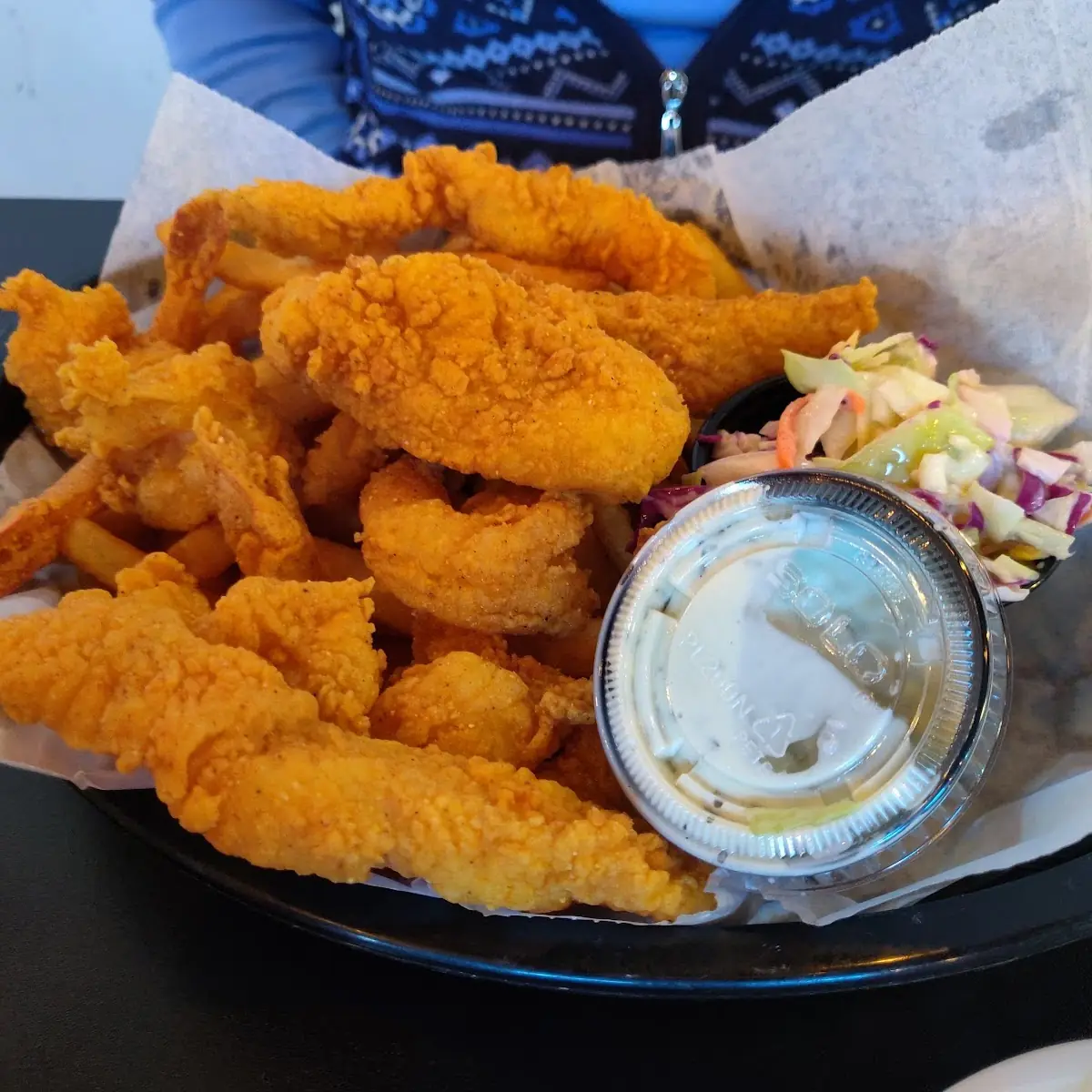 Catfish and Shrimp Basket