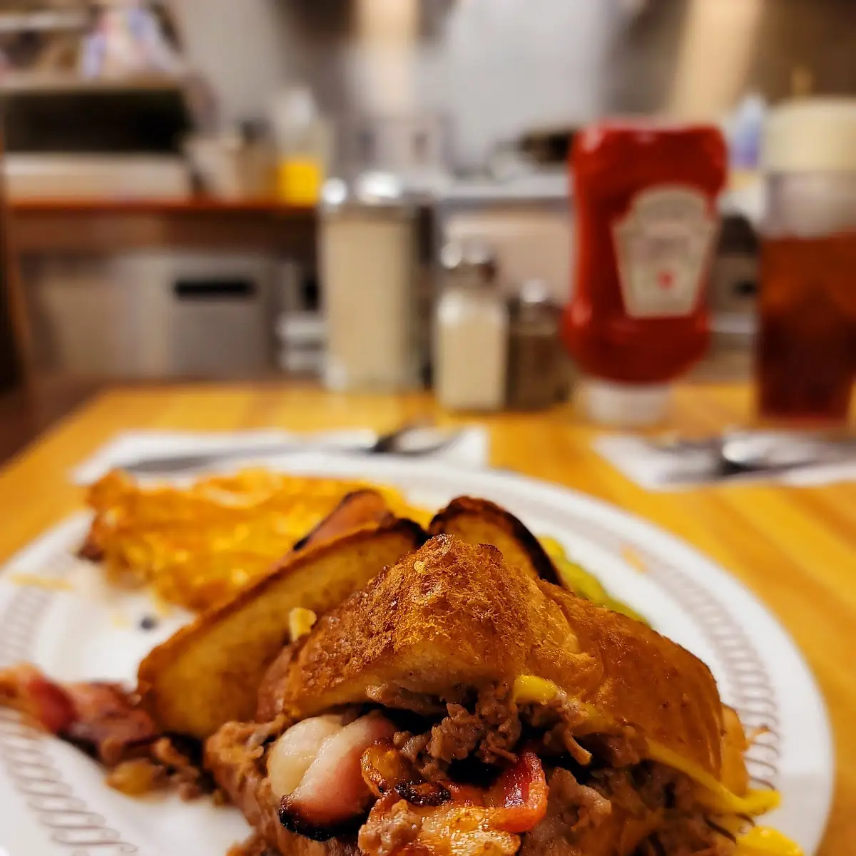 Texas Bacon Cheesesteak Sandwich