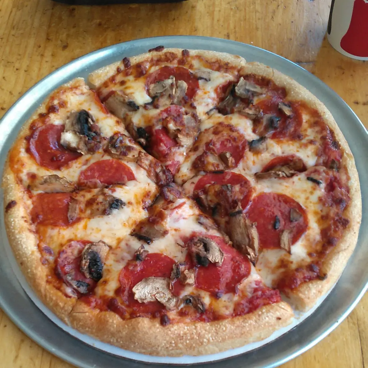 Pepperoni and Mushroom Pizza