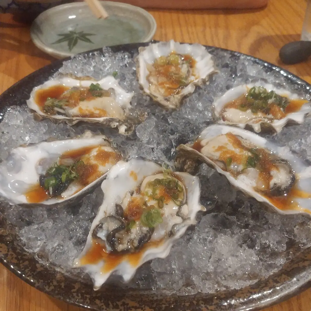 Fresh Oysters in Ponzu