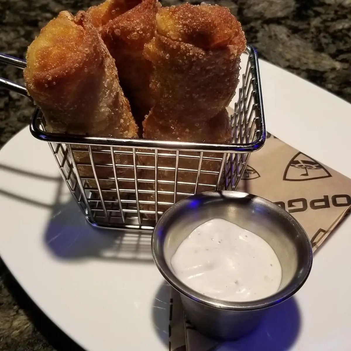 Bacon Green Chili Mac and Cheese Spring Rolls