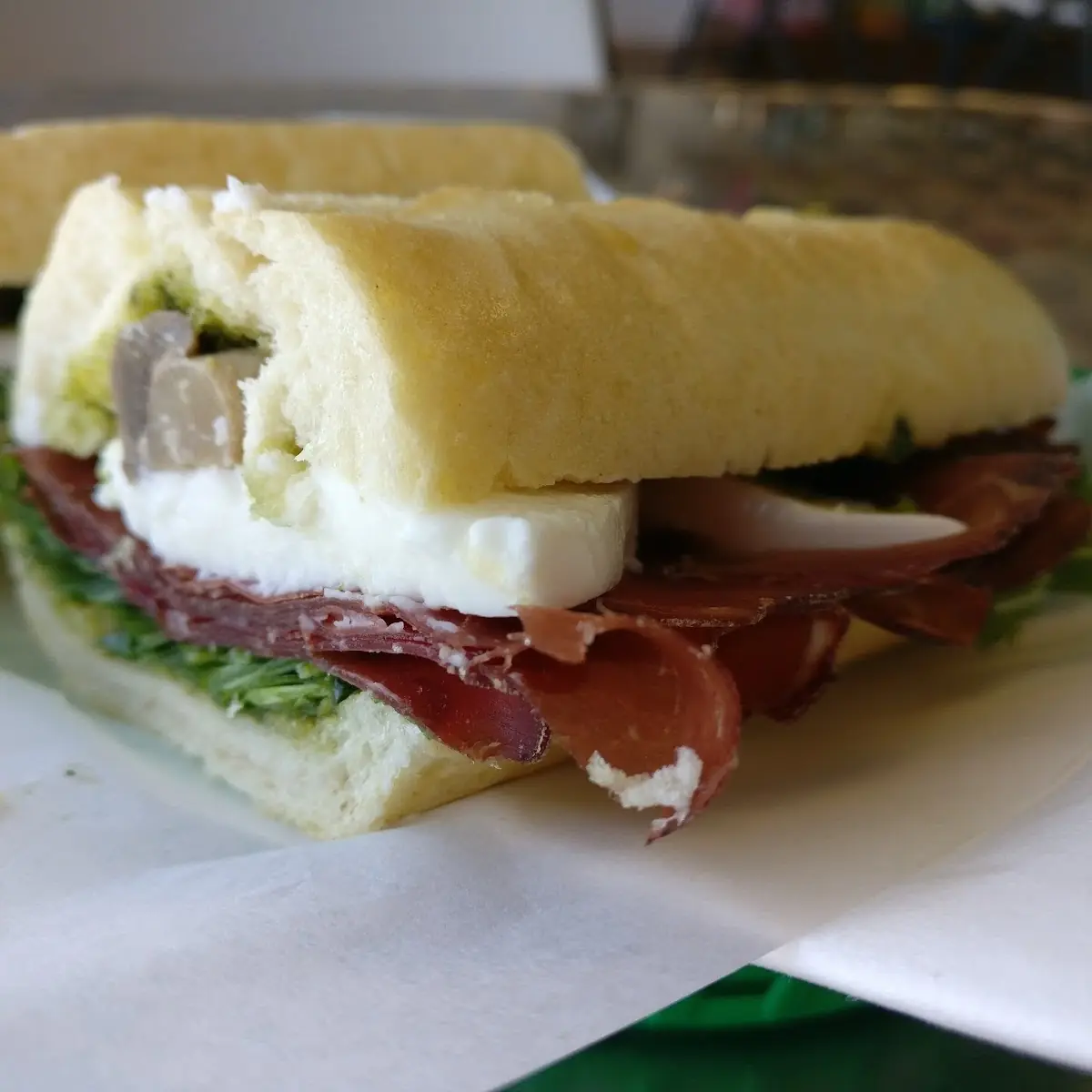 Bresaola & Mozzarella Sandwich