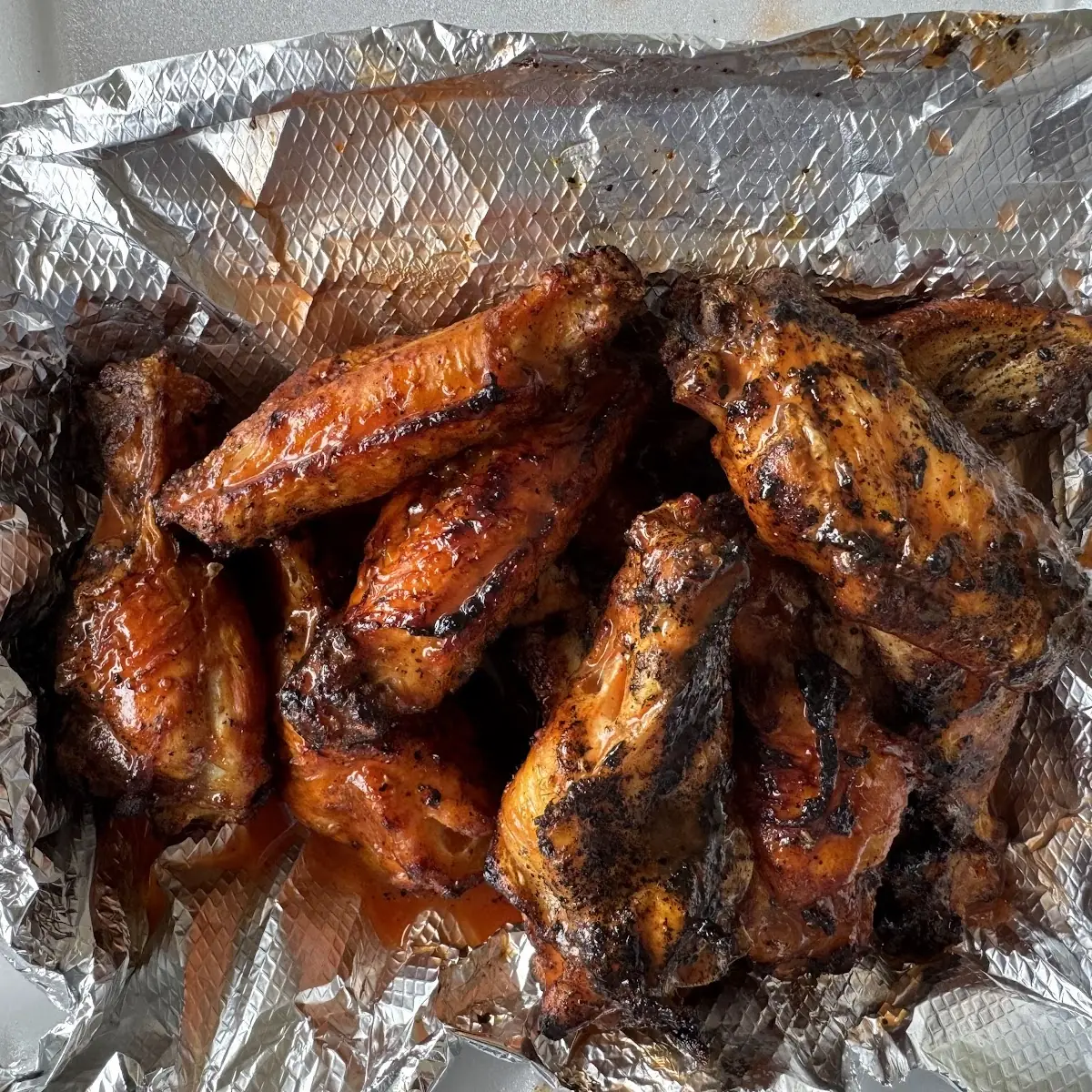 Sauced Chicken Wings with Beer