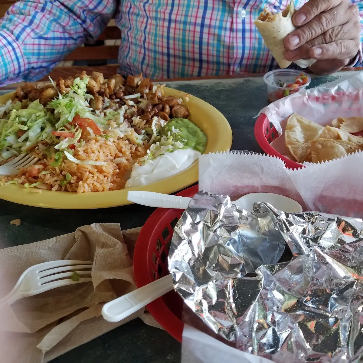 Grilled Chicken Rice and Beans