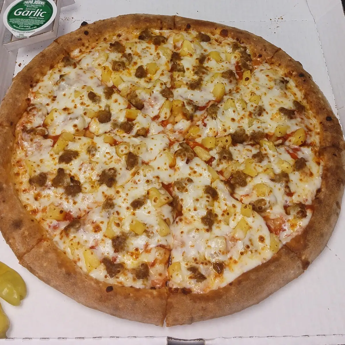 Italian Sausage Pineapple Pizza