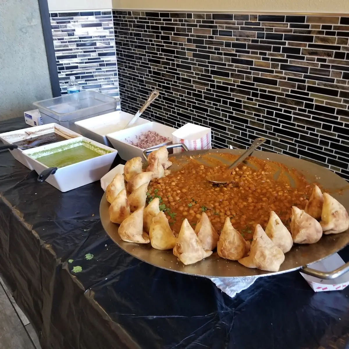 Chana Masala and Punjabi Samosa