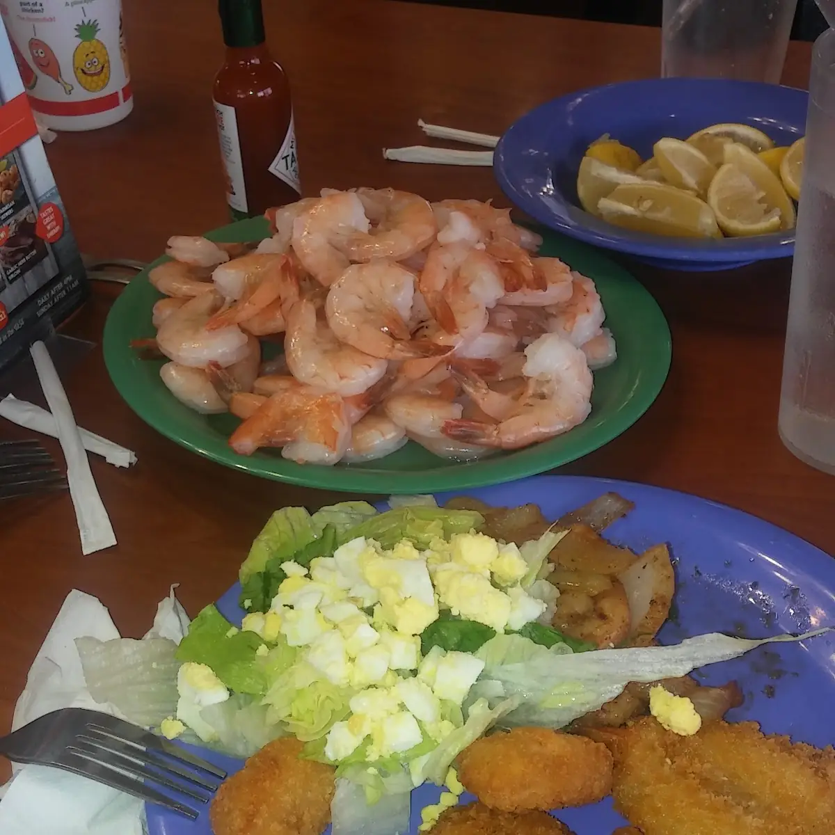Fried Shrimp Salad