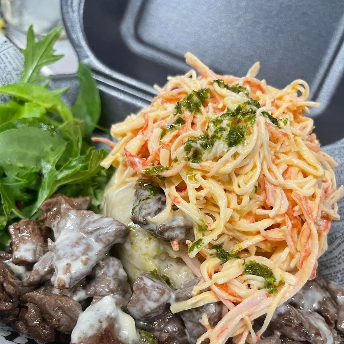 Mofongo de Churrasco Angus Spicy Crab