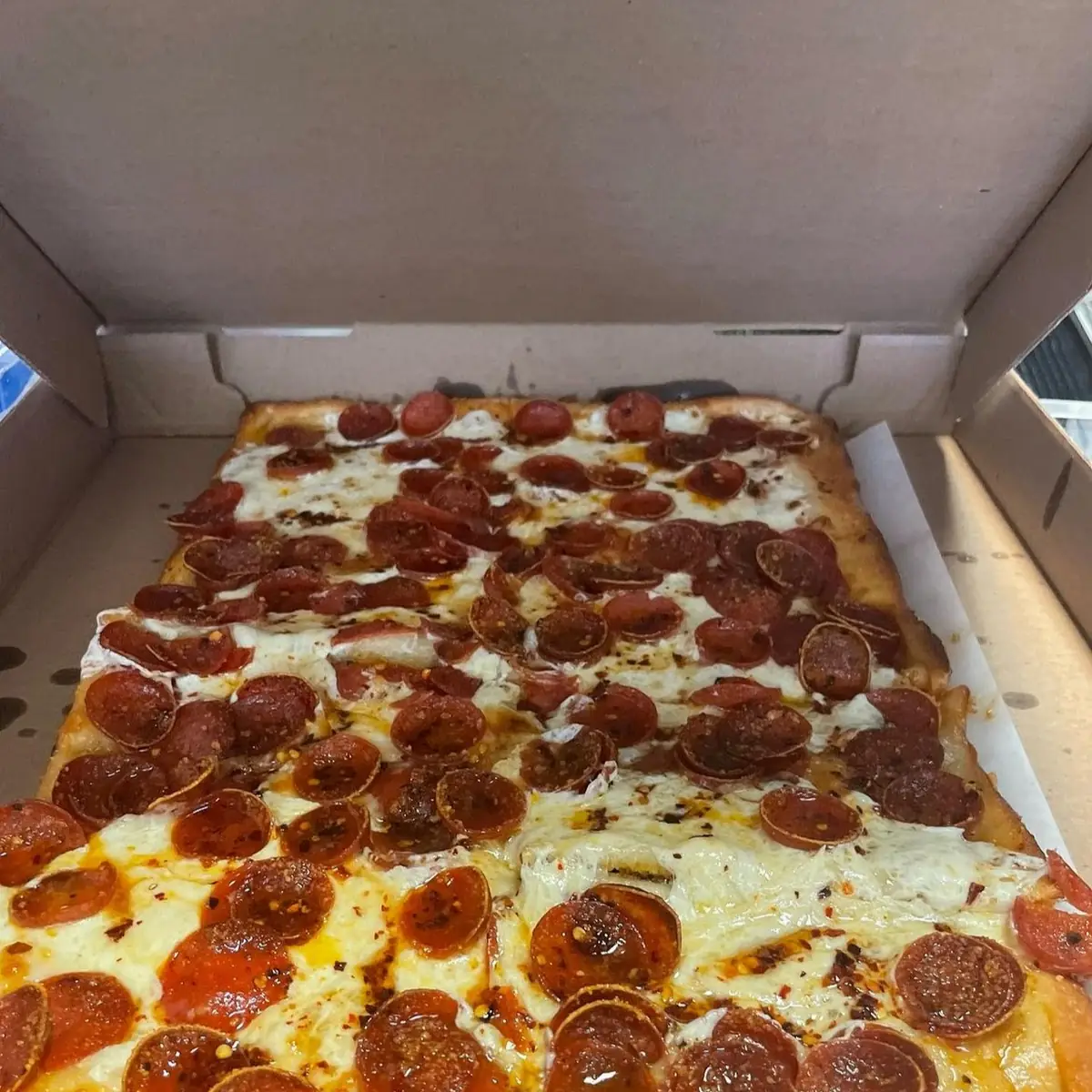 Sicilian Thin Crust Hot Honey Pepperoni