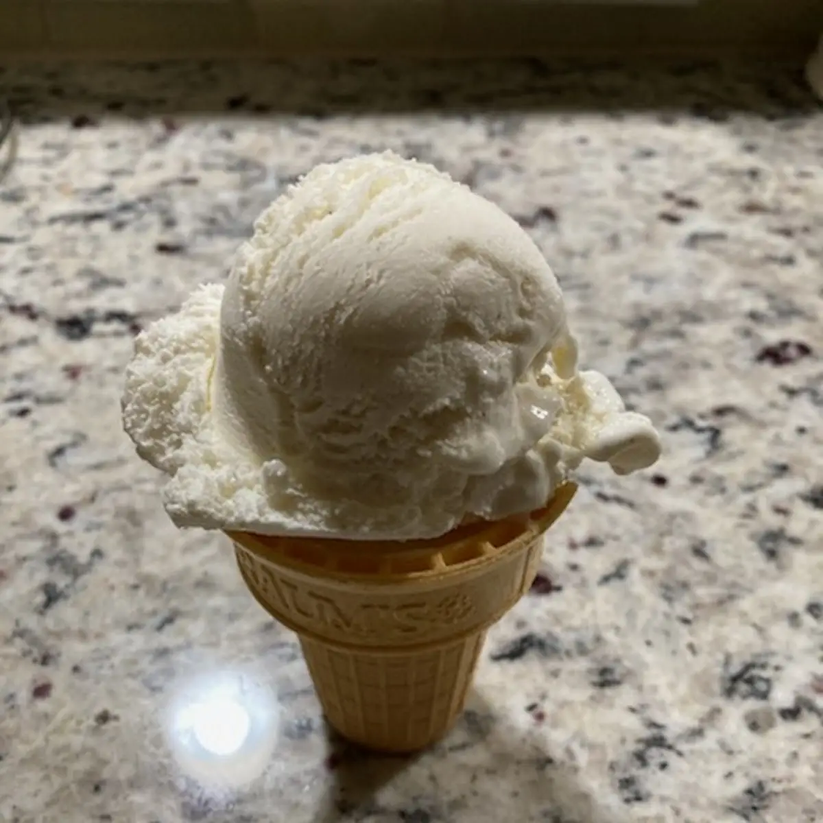 Vanilla Bean Ice Cream Cone