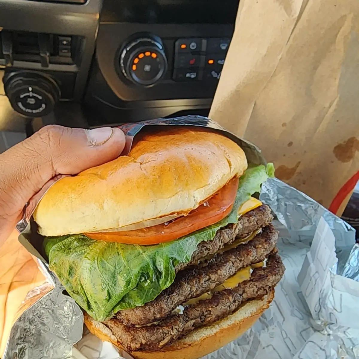 Dave's Triple Cheeseburger