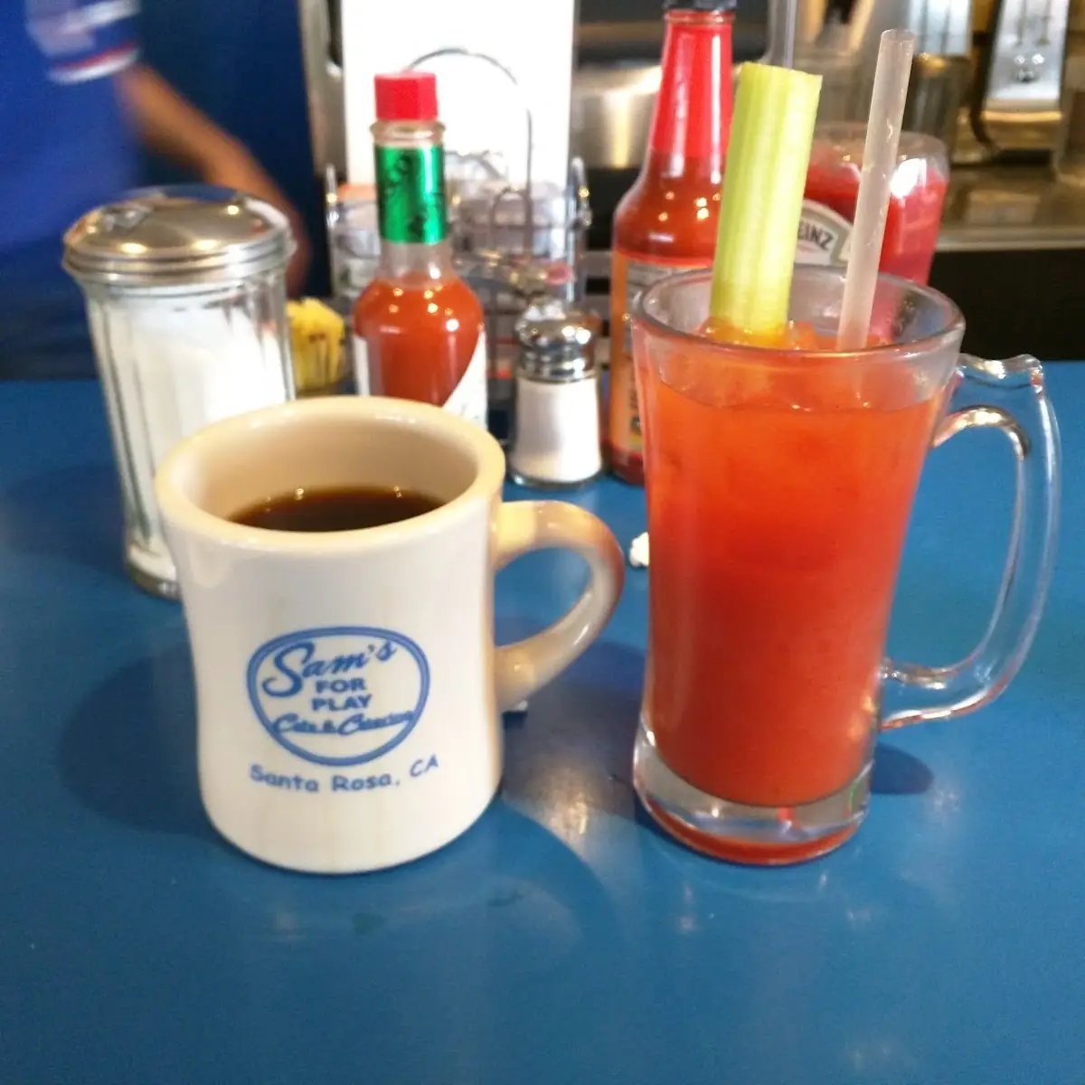 Coffee and Bloody Mary