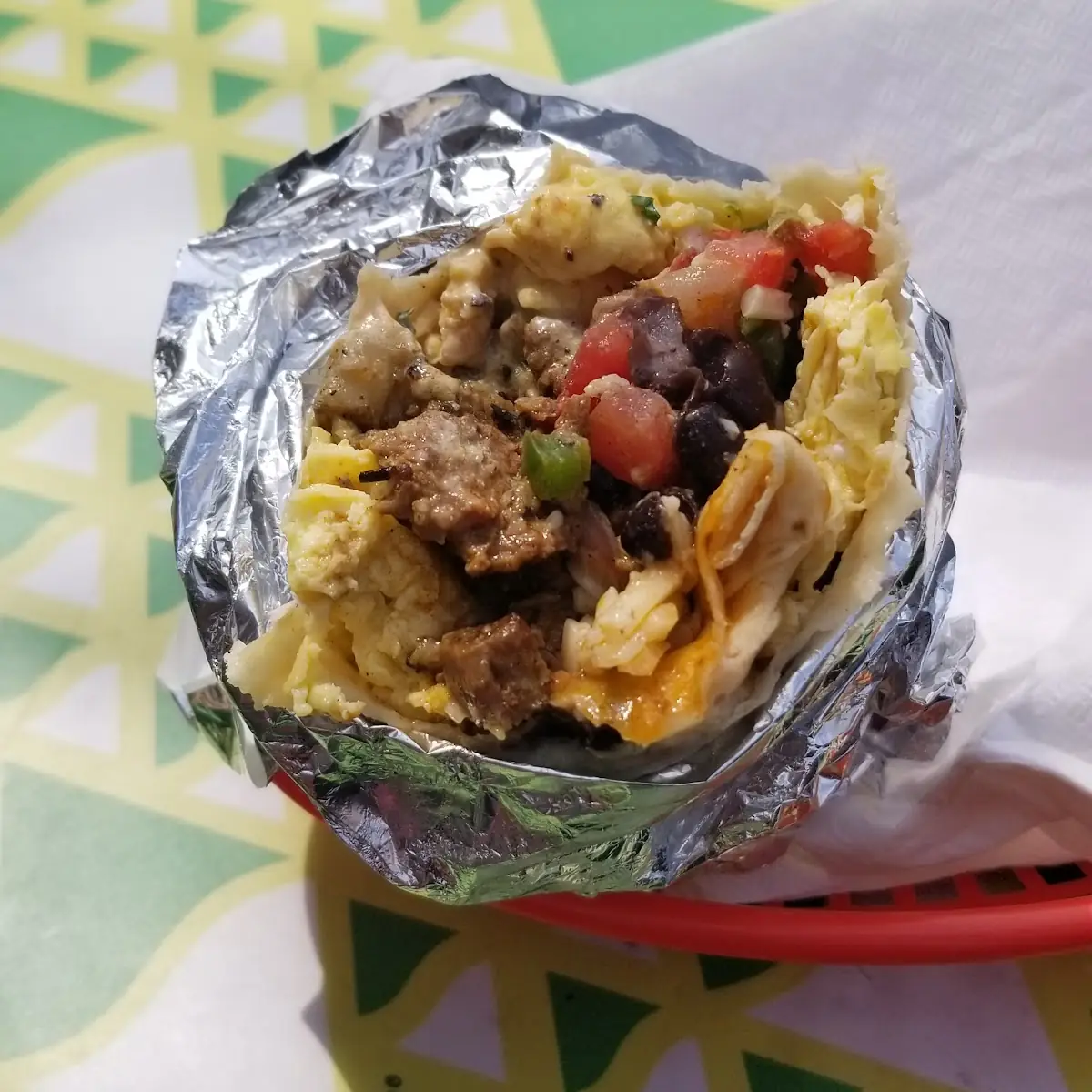 Beef Breakfast Burrito