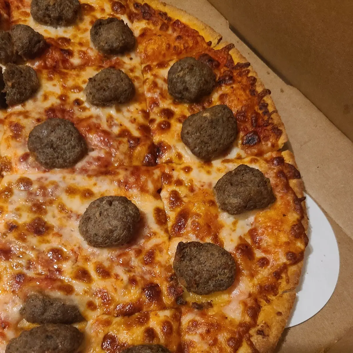 Meatball Pizza