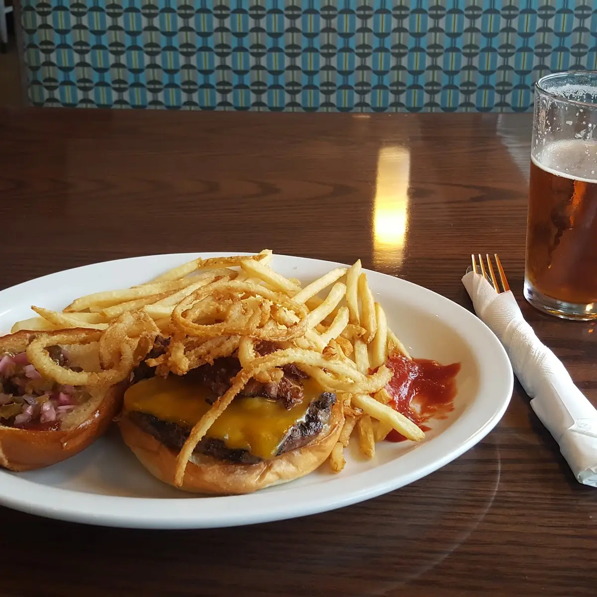 Burger and Fries