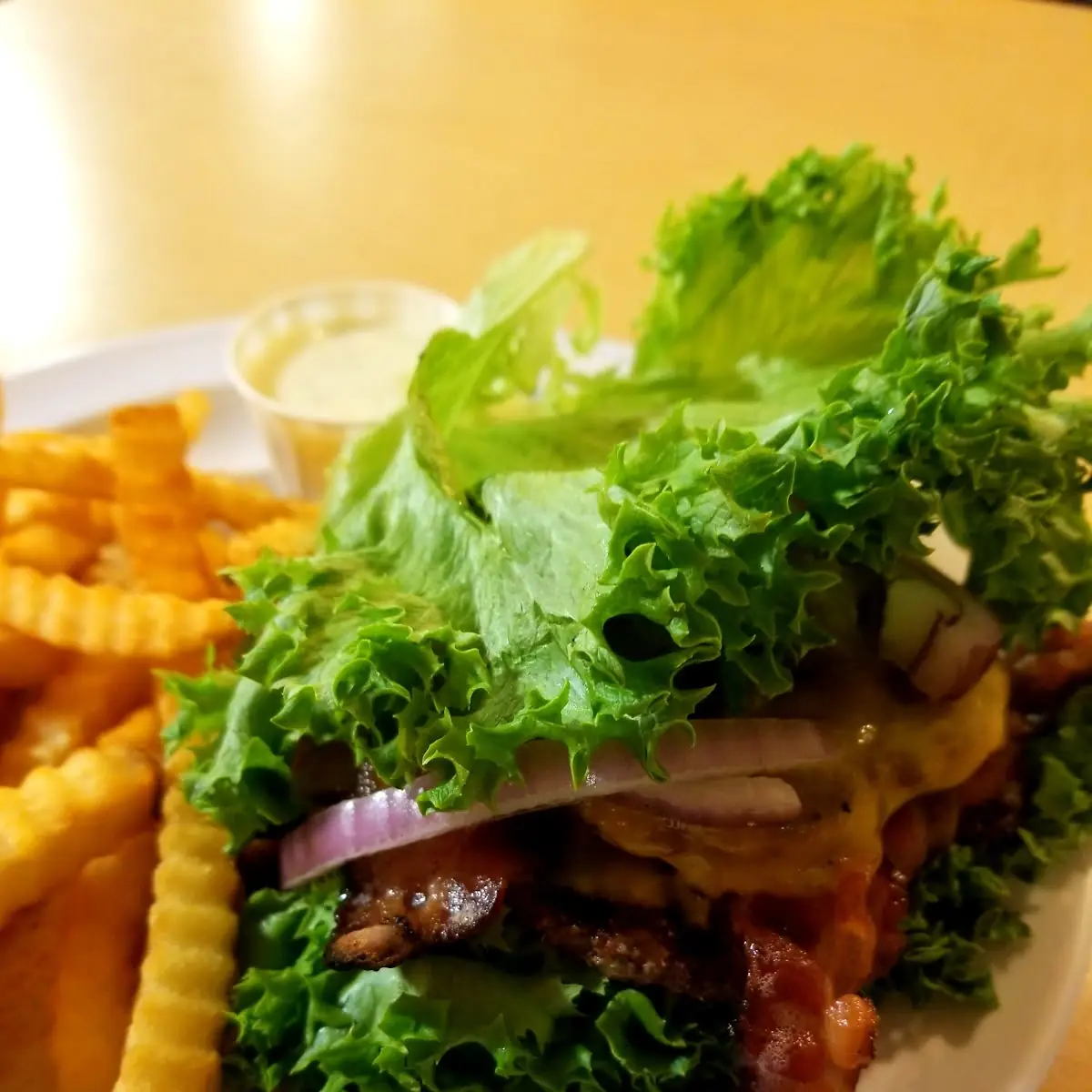 Low Carb Bacon Cheeseburger