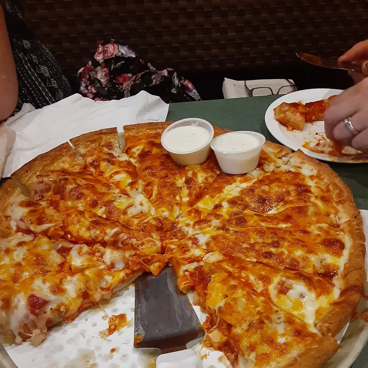 Deep Dish Buffalo Chicken Pizza